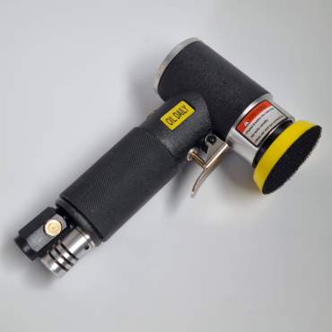 Mini levigatrice orbitale pneumatica da 50 mm con mini dischi abrasivi