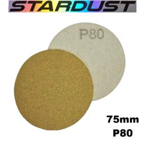 Dischi abrasivi autoaggancianti 75 mm - Grana da P80 a P500 - confezioni da 10 o 50 pezzi