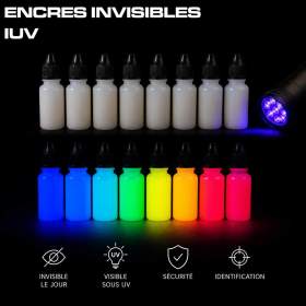 Inchiostro fluorescente invisibile ai raggi UV – Marcatura discreta e sicurezza alla luce nera