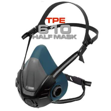 Maschera con cartuccia professionale per verniciatura auto, modello 610