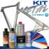 Kit completo di vernice con effetto metallizzato o perlato per biciclette – 37 colori tra cui scegliere