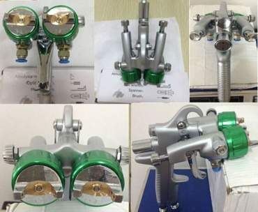 Pistola doppio ugello per cromatura