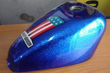 Kit di vernice moto con effetto scintillante