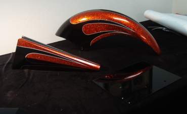 Kit di vernice moto con effetto scintillante
