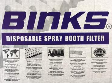 Filtri per cabine di verniciatura