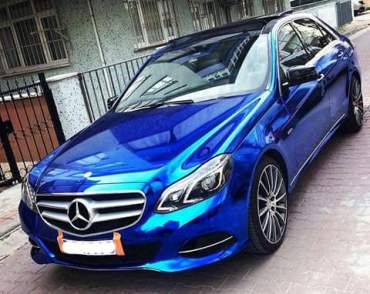 Blu coprente Cromo qualità premium OEM auto- rullo 1.52m x 18m
