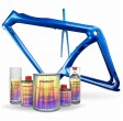 Kit completo di vernice perlata per bici