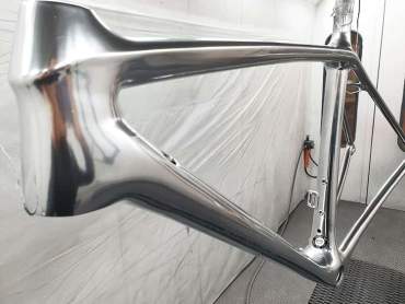 Peinture effet chrome pour vélo – kit complet couleur au choix
