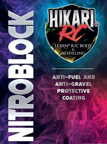 protezione anti carburante e anti ghiaia HIKARI per radiomodellismo