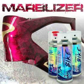 vernice marmorizzata Marblizer in bomboletta spray per bici  - monocromo