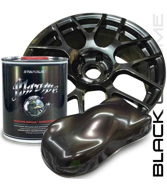Vernice cromata Black Chrome effetto cromo nero