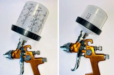 kit di 50 contenitori usa e getta per pistole 200ml o 600ml