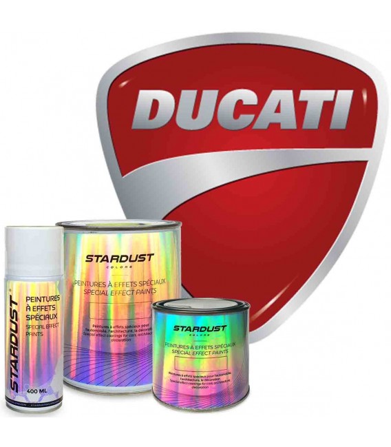 Kit Ritocco Vernice Ducati Rosso 473101 | 3 Pezzi Con Base, Colore E Trasparente | 50 Ml