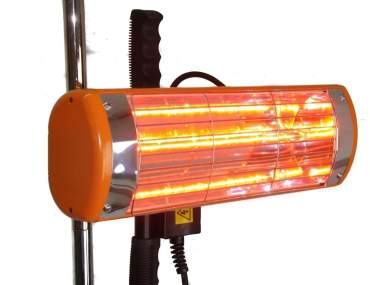 Lampada portatile a raggi infrarossi da 1kW per l'asciugatura della vernice della carrozzeria