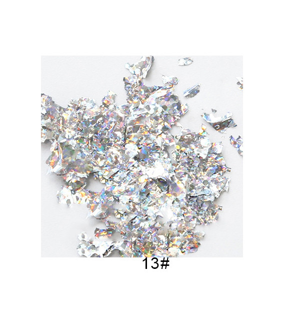 Foglie metallizzate in flacone– 10 colori x 5 grammi