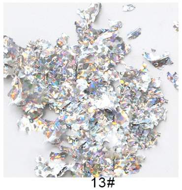 Foglie metallizzate in flacone– 10 colori x 5 grammi