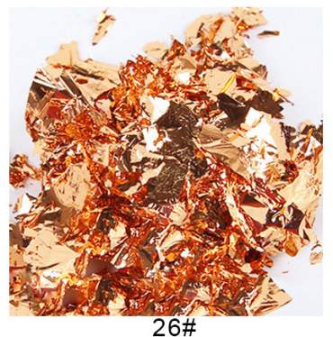 Foglie metallizzate in flacone– 10 colori x 5 grammi