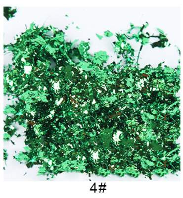 Foglie metallizzate in flacone– 10 colori x 5 grammi