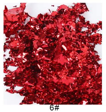 Foglie metallizzate in flacone– 10 colori x 5 grammi