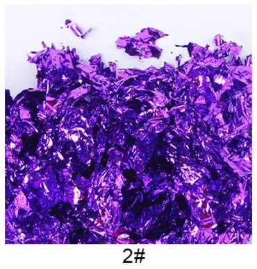 Foglie metallizzate in flacone– 10 colori x 5 grammi