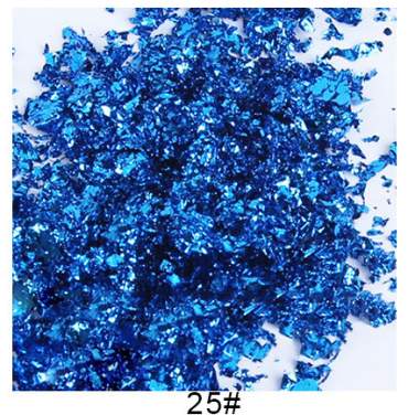 Foglie metallizzate in flacone– 10 colori x 5 grammi