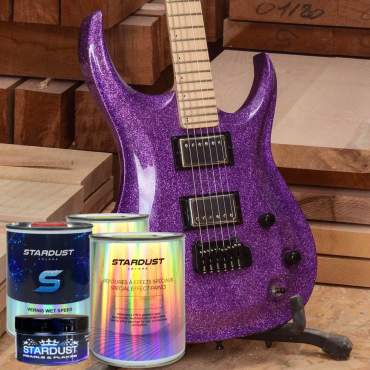 vernice a paillette  METAL FLAKES CANDY per chitarra – kit complete per pistola