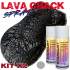 Vernice a effetto crepato in kit di 2 bombolette 400ml LavaCrack