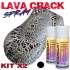 Vernice a effetto crepato in kit di 2 bombolette 400ml LavaCrack