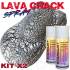 Vernice a effetto crepato in kit di 2 bombolette 400ml LavaCrack