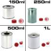 Barattoli cilindrici in metallo per vernici 150ml-250ml-500ml-1L