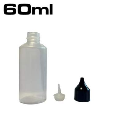 Mini bottiglia di plastica da 10 ml, 15 ml o 60 ml