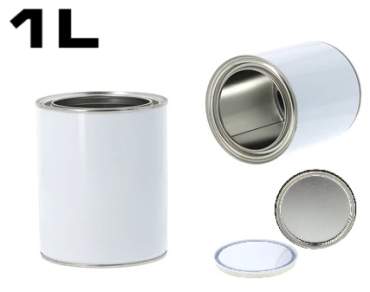 Barattoli di vernice in metallo con coperchio da 125 ml a 5 l