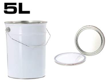 Barattoli di vernice in metallo con coperchio da 125 ml a 5 l