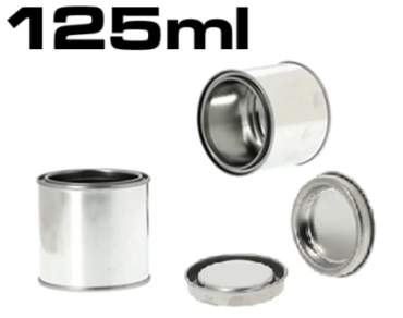 Barattoli di vernice in metallo da 125 ml a 5 l