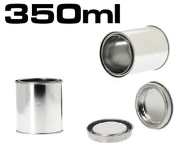 Barattoli di vernice in metallo con coperchio da 125 ml a 5 l