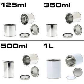 Barattoli di vernice in metallo da 125 ml a 5 l