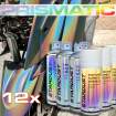 Kit completo di verniciatura prismatica in bomboletta – Effetto olografico per Scooter