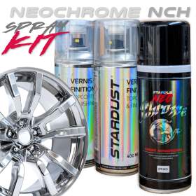 Vernice spray NeoChrome – effetto anticorrosione cromato a specchio in bomboletta spray o kit completo