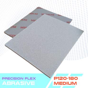 Spugne abrasive in spugna grigie Flex Precision – 5 grane di carteggiatura