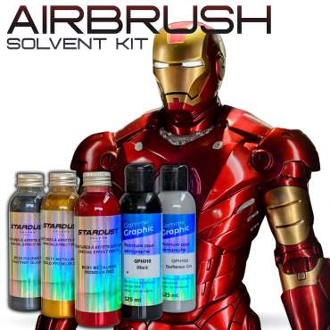Kit di verniciatura per dipingere IRON MAN in rosso e oro – Spray o aerografo