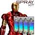 Kit di verniciatura per dipingere IRON MAN in rosso e oro – Spray o aerografo