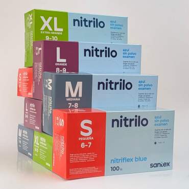 Guanti monouso in nitrile (x100)