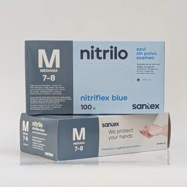 Guanti monouso in nitrile (x100)