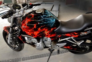 Verniciare la moto