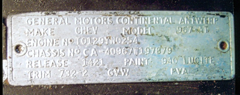Codice colore auto GENERAL MOTORS - Vernice auto  GENERAL MOTORS