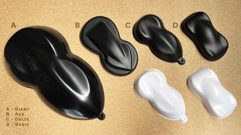 speedshape ace per campioni di vernici per carrozzeria 25cm
